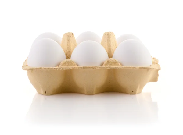 Huevos en el envase Imagen De Stock