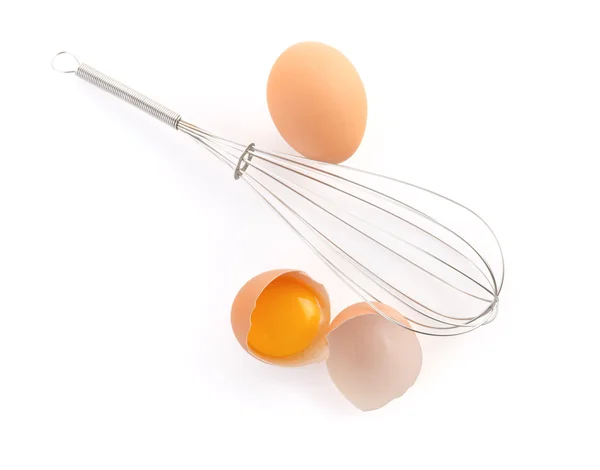 Frusta e uovo — Foto Stock