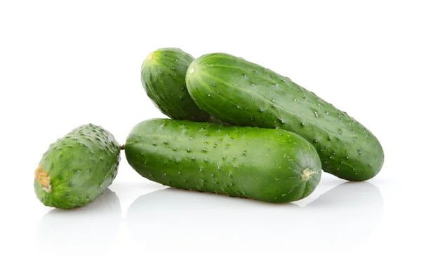 Fresh Cucumbers on white — Stock Photo, Image