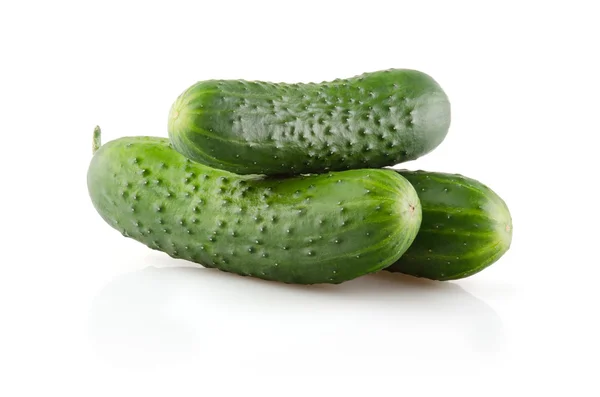 Fresh Cucumbers on white — Stock Photo, Image