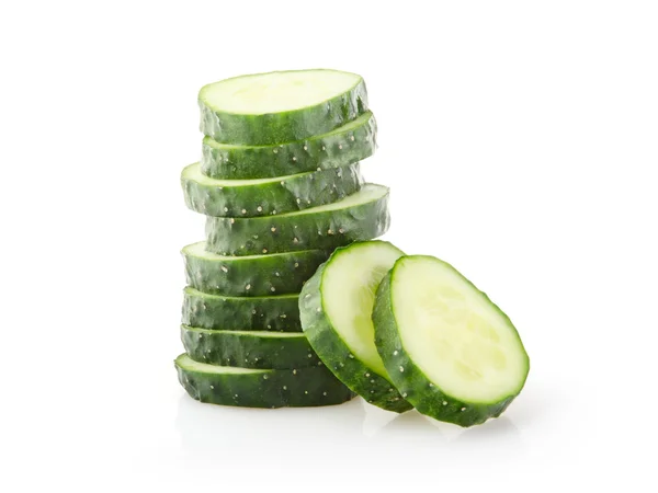 Stack of cucumber slices — Stock Photo, Image