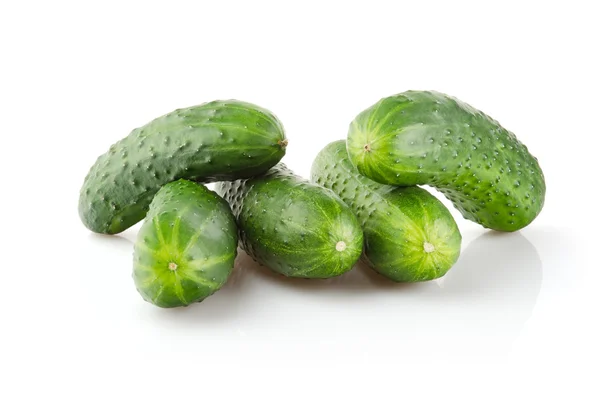 Fresh Cucumbers on white — Stock Photo, Image