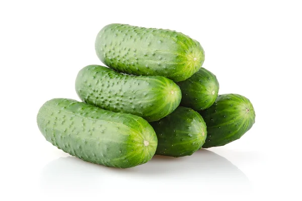 Fresh Cucumbers on white — Stock Photo, Image