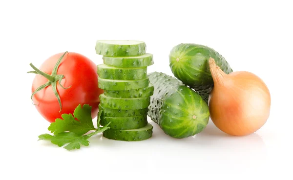 Fresh Vegetables on white — Stock Photo, Image