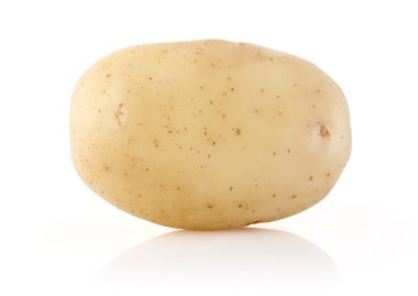 beyaz üzerine patates