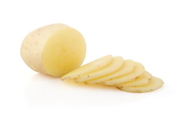 Patates ve beyaz dilimleri