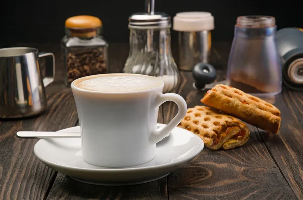 Káva a pečivo — Stock fotografie