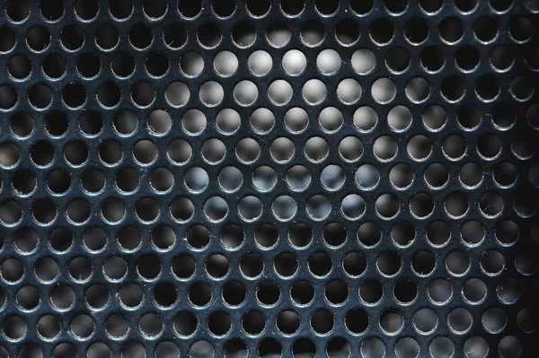 Altavoz parrilla textura es negro con partículas de polvo — Foto de Stock