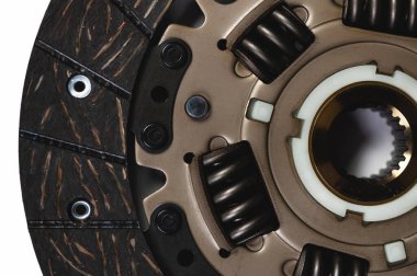 Gri arka planda bir yolcu aracının elle vites kutusunun debriyajı. Ayrıntılı yakın görünüm