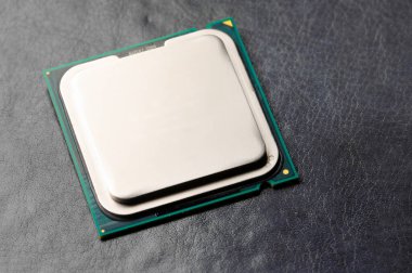 İşlemci bilgisayar işlemcisi makro çekim, sığ odak