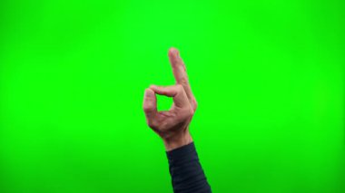 Her şey yeşil arka planda, yeşil ekranda, krom anahtarda, alfa kanalında, yakın planda..