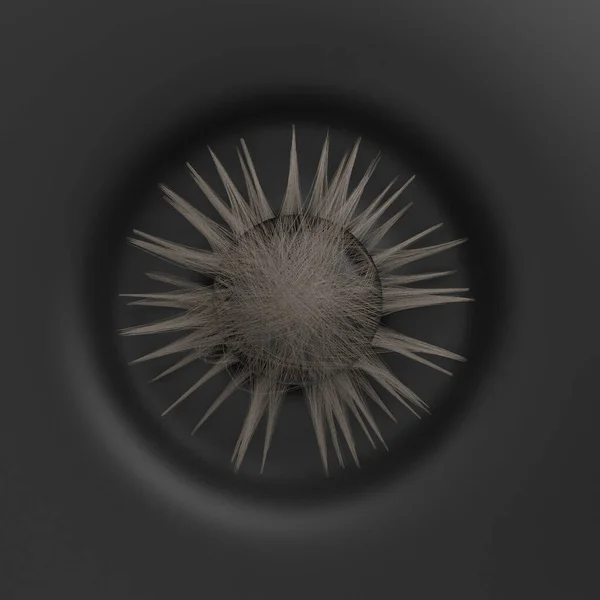 Renderelés Hajápolás Haj Kezelése Ápolása Mikroszkopikus Közeli Kép Alatt Álló — Stock Fotó