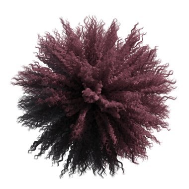  uzun kıvırcık saçlı 3D