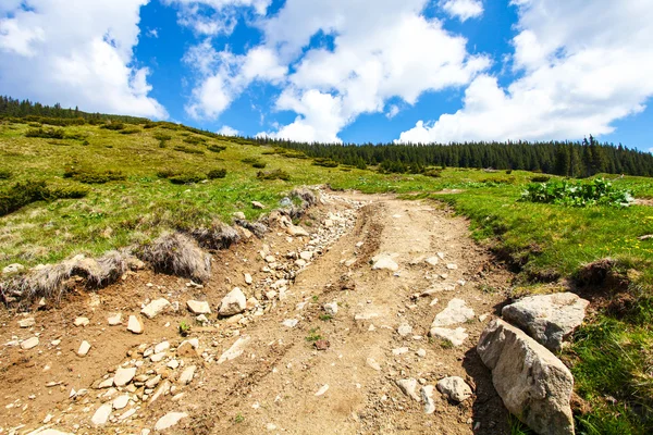 Dağlarda yol — Stok fotoğraf