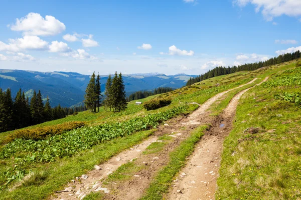 Dağlarda yol — Stok fotoğraf