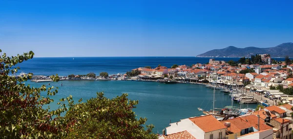 Görünüm bağlantı noktasının pythagoreio, samos, Yunanistan
