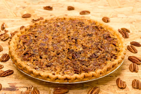 Torta de Pecan inteira Fotos De Bancos De Imagens Sem Royalties