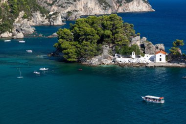 Küçük adada Parga Epirus, Yunanistan Kilisesi