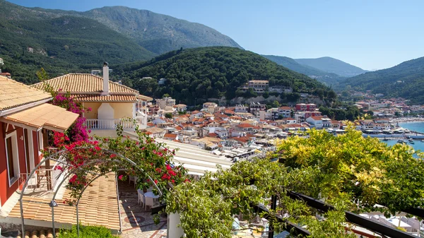 Panoramic view over Parga Town, Epirus region, Greece — Stock Photo, Image
