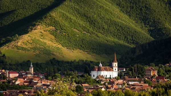 Rasinarin kylä Sibiussa, Transilvania Romania — kuvapankkivalokuva