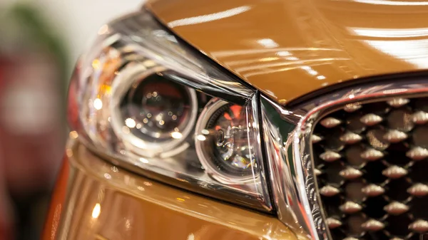 Car headlight, close up — Stock Photo, Image