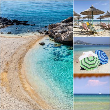 Zakynthos Adası kolaj, Yunanistan'da çekilen fotoğraflar