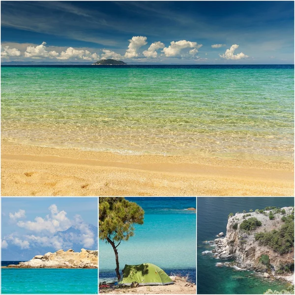 Grecia Collage, fotos tomadas en Grecia . — Foto de Stock