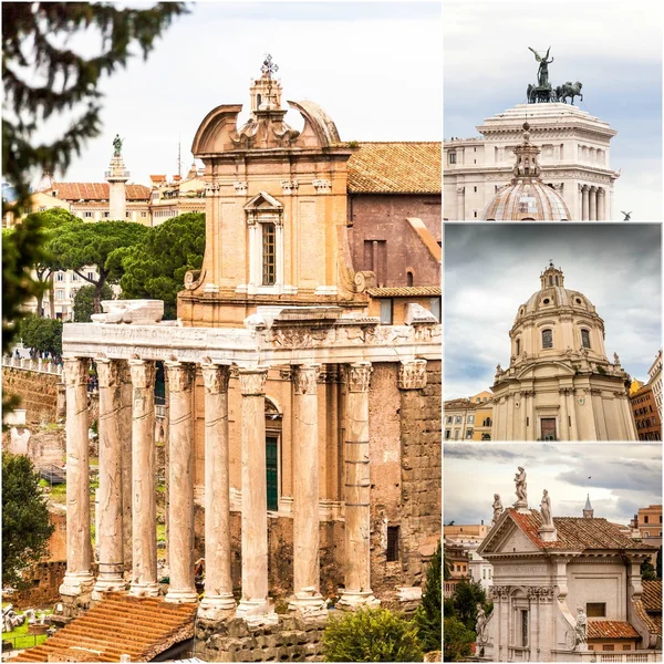 Collagefoto's, Rome — Stockfoto