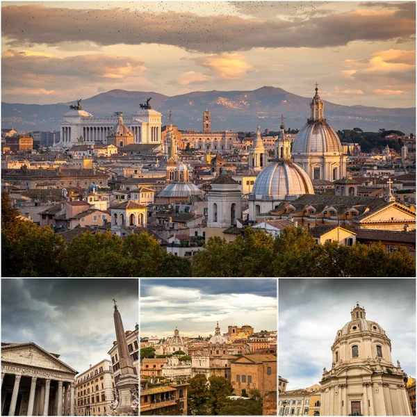 Collagefoto's, Rome — Stockfoto