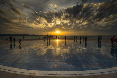 Gün batımında Zadar