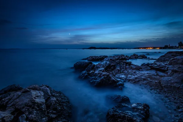 Ciel nocturne sur mer — Photo