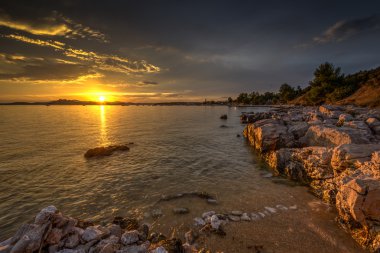 Günbatımı ile peyzaj