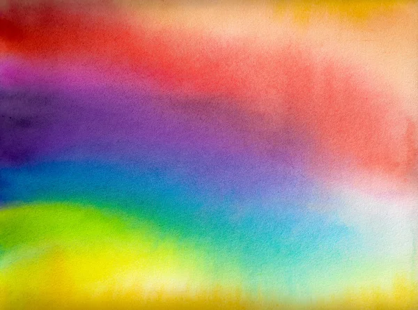 Rainbow bakgrund akvareller — Stockfoto