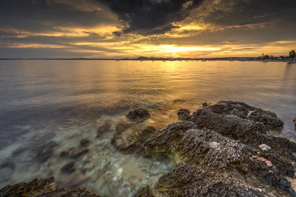 Coucher de soleil en Croatie — Photo