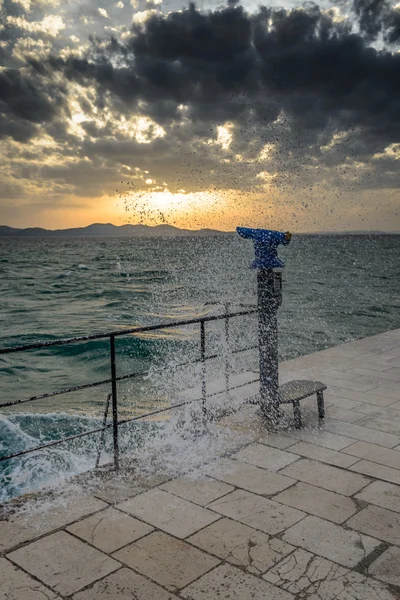 Solnedgång i Kroatien — Stockfoto