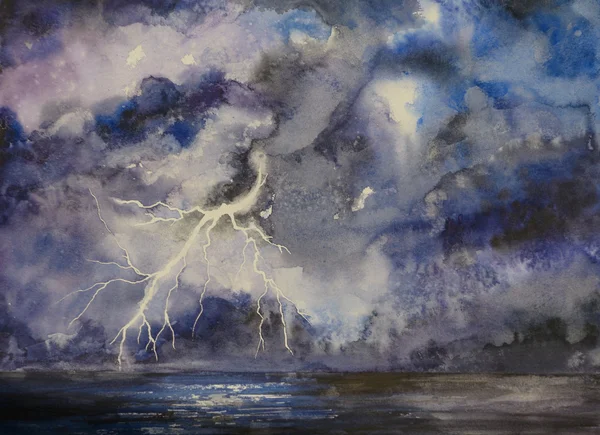 Stürmischer Nachthimmel — Stockfoto