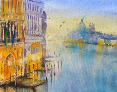 Venedik suluboya boyalı