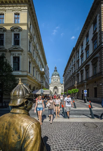 Budapesti utca-nyár — Stock Fotó