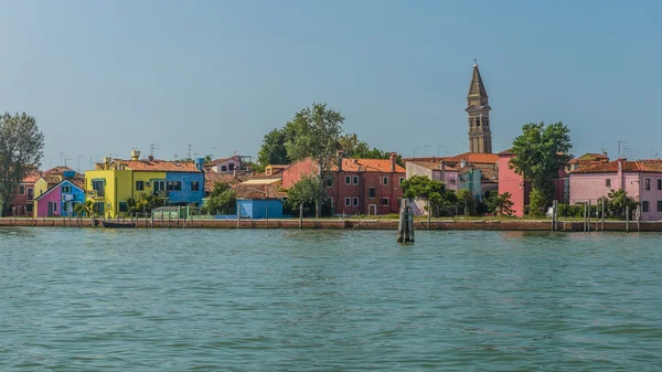 Bunte Häuser in burano — Stockfoto