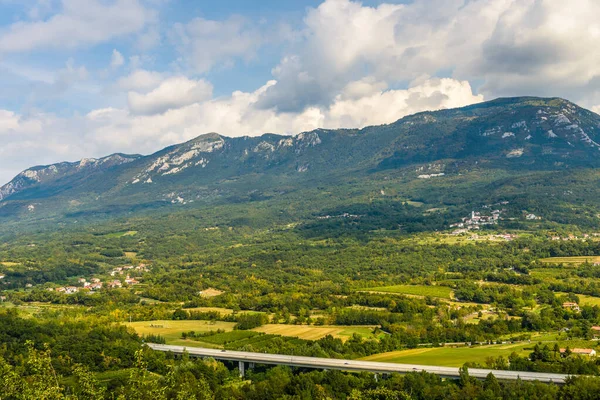 Vipava Valley Ansicht Der Berühmten Weinregion Goriska Brda Hügel Slowenien — Stockfoto