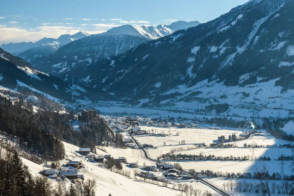 Ośrodek Narciarski Kals Matrei Piękna Przyroda Sporty Zimowe Alpach Austriackich — Zdjęcie stockowe