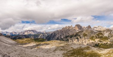 Rifugio Auronzo, doğal park Tre Cime (Drei Zinnen). Seksi Dolomitler, İtalya