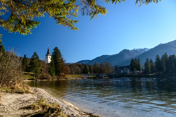 Bohinjské jezero — Stock fotografie