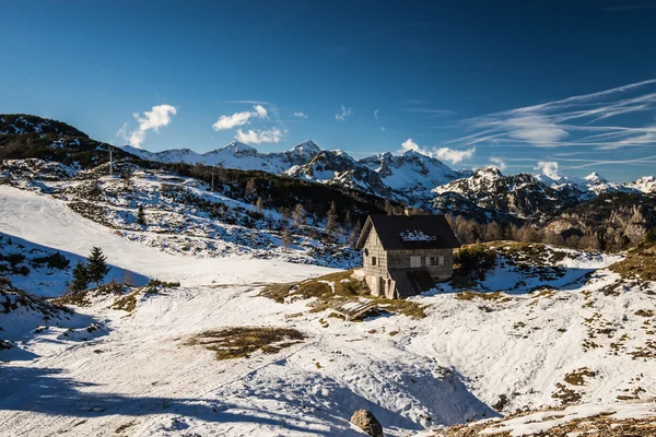 Kışın kayak pistleri — Stok fotoğraf