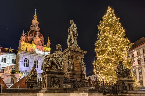 Graz nachts — Stockfoto