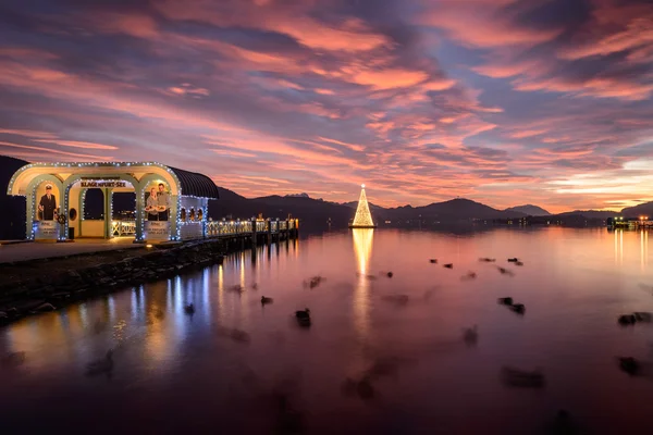 Woerthersee na Boże Narodzenie — Zdjęcie stockowe