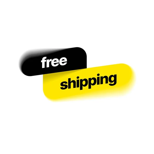 Free Shipping Label. Vector illustration for special offer. — Stock Vector