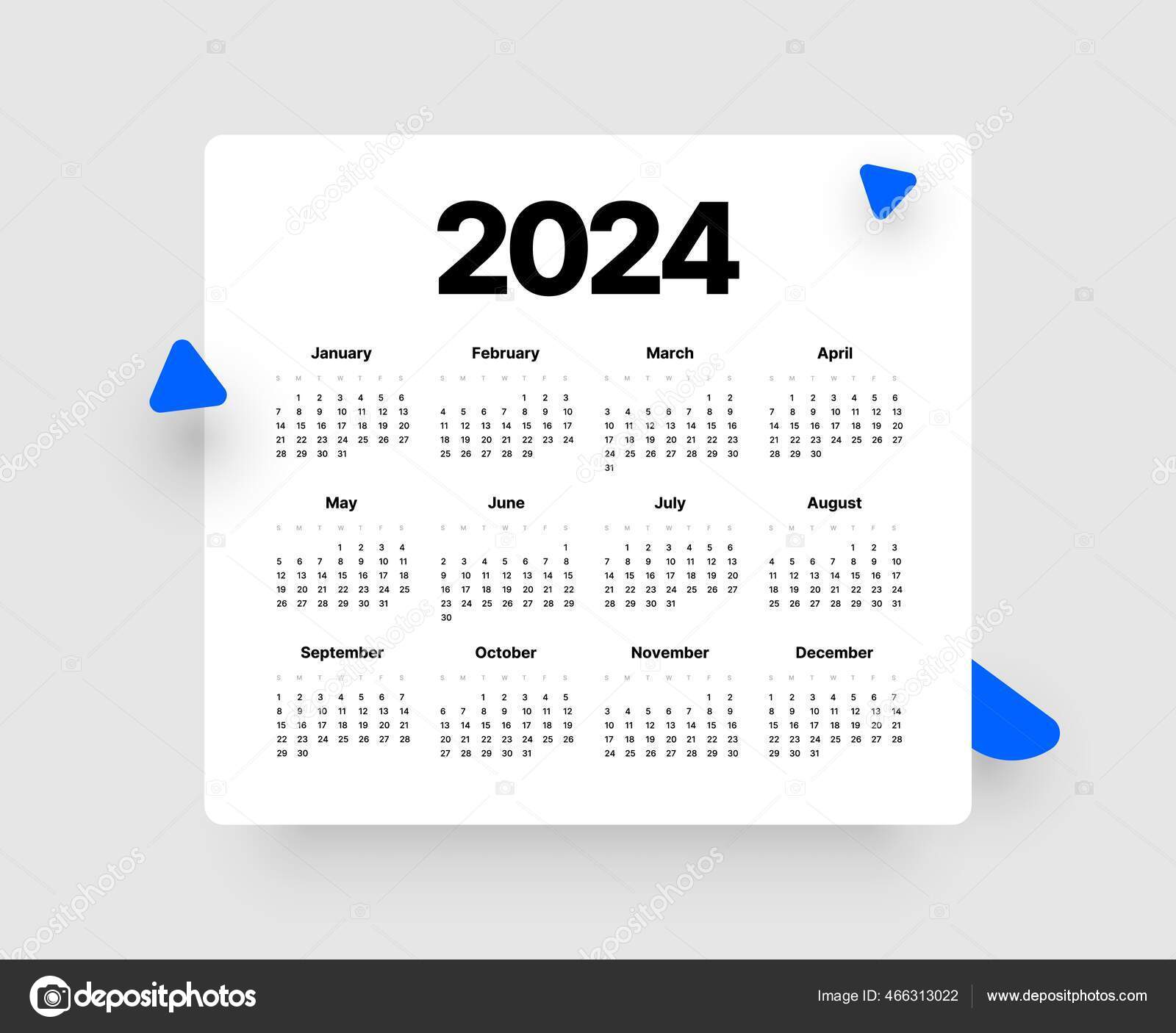 Calendario en español para 2024 la seman