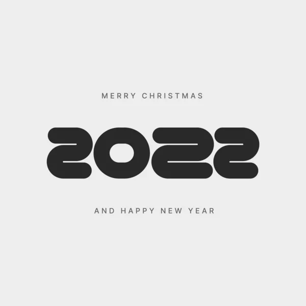 З Новим роком 2022 і Веселого Різдва. Приклад вектора. — стоковий вектор