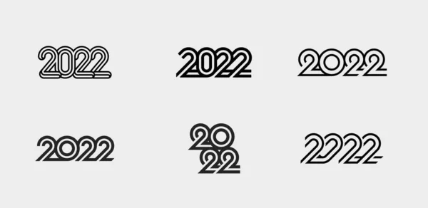 Mutlu yıllar 2022 ve mutlu Noeller. Vektör illüstrasyonu.